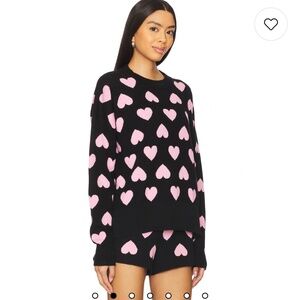 Beach Riot hearts sweater not new